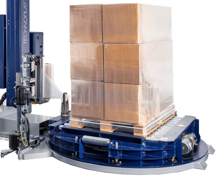 Эффективность и безопасность: особенности автоматических паллетообмотчиков
